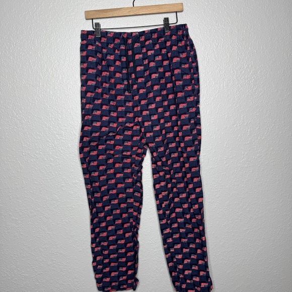 Pre- Owned Men's Club Room by charter club pajama pants with an American Flag - Picture 2 of 12